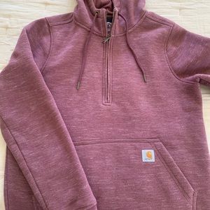 EUC women’s carhartt half zip sweatshirt size sm